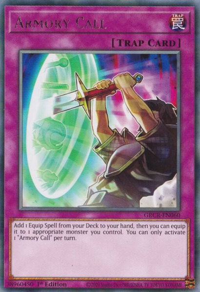 Armory Call trading card from The Grand Creators Armory Call - The Grand Creators YuGiOh trading card