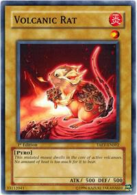 Volcanic Rat trading card from Tactical Evolution Volcanic Rat - Tactical Evolution YuGiOh trading card