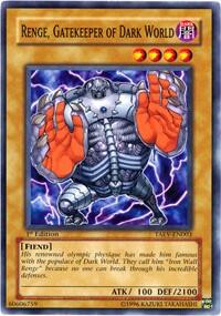 Renge, Gatekeeper of Dark World - Tactical Evolution (TAEV) #TAEV-EN003 - Common / Short Print YuGiOh Trading Card