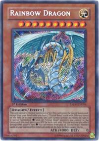 Rainbow Dragon trading card from Tactical Evolution Rainbow Dragon - Tactical Evolution YuGiOh trading card