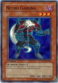 Necro Gardna trading card from Tactical Evolution Necro Gardna - Tactical Evolution YuGiOh trading card
