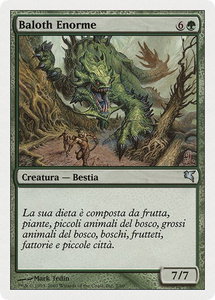 Enormous Baloth (Italian) - "Baloth Enorme" (K2) - Magic Encyclopedia 2005 (Salvat/Hachette) (PSAL) #K2 - Uncommon Magic: The Gathering Trading Card