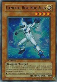 Elemental Hero Neos Alius trading card from Tactical Evolution Elemental Hero Neos Alius - Tactical Evolution YuGiOh trading card