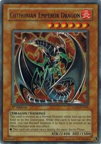 Chthonian Emperor Dragon - Tactical Evolution YuGiOh trading card