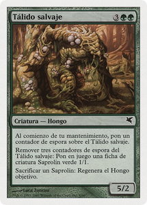 Savage Thallid (Spanish) - "Talido salvaje" (J4) - Magic Encyclopedia 2005 (Salvat/Hachette) (PSAL) #J4 - Common Magic: The Gathering Trading Card