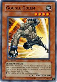 Goggle Golem - Tactical Evolution YuGiOh trading card