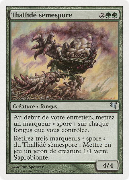 Sporesower Thallid (French) - "Thallide semespore" - Magic Encyclopedia 2005 (Salvat/Hachette) Magic: The Gathering trading card