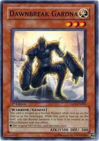 Dawnbreak Gardna trading card from Tactical Evolution Dawnbreak Gardna - Tactical Evolution YuGiOh trading card