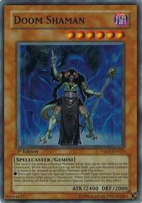 Doom Shaman trading card from Tactical Evolution Doom Shaman - Tactical Evolution YuGiOh trading card
