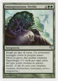 Fertile Imagination (Italian) - "Immaginazione Fertile" (J2) - Magic Encyclopedia 2005 (Salvat/Hachette) (PSAL) #J2 - Uncommon Magic: The Gathering Trading Card