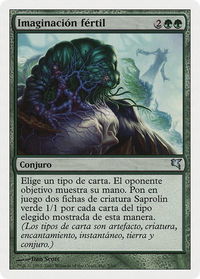 Fertile Imagination (Spanish) - "Imaginacion fertil" (J2) - Magic Encyclopedia 2005 (Salvat/Hachette) (PSAL) #J2 - Uncommon Magic: The Gathering Trading Card