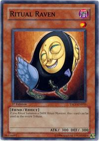 Ritual Raven trading card from Tactical Evolution Ritual Raven - Tactical Evolution YuGiOh trading card