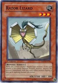 Razor Lizard - Tactical Evolution YuGiOh trading card