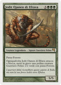 Jedit Ojanen of Efrava (Italian) - "Jedit Ojanen di Efrava" - Magic Encyclopedia 2005 (Salvat/Hachette) (PSAL) #L1 - Rare Magic: The Gathering Trading Card