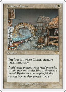 Icatian Town - Classic Sixth Edition (6ED) #25 - Rare Magic: The Gathering Trading Card