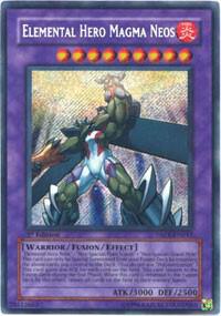 Elemental Hero Magma Neos trading card from Tactical Evolution Elemental Hero Magma Neos - Tactical Evolution YuGiOh trading card