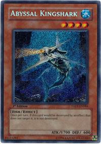 Abyssal Kingshark trading card from Tactical Evolution Abyssal Kingshark - Tactical Evolution YuGiOh trading card