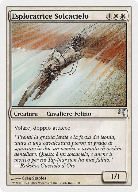 Skyhunter Skirmisher (Italian) - "Esploratrice Solcacielo" (L3) - Magic Encyclopedia 2005 (Salvat/Hachette) Magic: The Gathering trading card