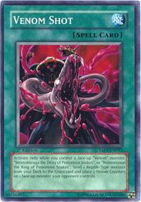 Venom Shot trading card from Tactical Evolution Venom Shot - Tactical Evolution YuGiOh trading card
