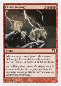 Feral Lightning (French) - "Eclair sauvage" (I2) - Magic Encyclopedia 2005 (Salvat/Hachette) (PSAL) #I2 - Uncommon Magic: The Gathering Trading Card