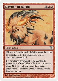 Tears of Rage (Italian) - "Lacrime di Rabbia" - Magic Encyclopedia 2005 (Salvat/Hachette) (PSAL) #I3 - Uncommon Magic: The Gathering Trading Card