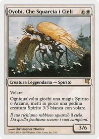 Oyobi, Who Split the Heavens (Italian) - "Oyobi, Che Squarcia i Cieli" - Magic Encyclopedia 2005 (Salvat/Hachette) (PSAL) #C1 - Rare Magic: The Gathering Trading Card