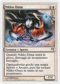 Nikko-Onna (Italian) - "Nikko-Onna" - Magic Encyclopedia 2005 (Salvat/Hachette) (PSAL) #C2 - Uncommon Magic: The Gathering Trading Card