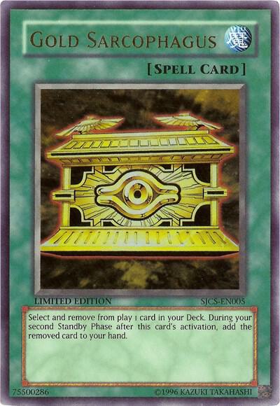 Gold Sarcophagus - Shonen Jump Championship Series Promos YuGiOh trading card