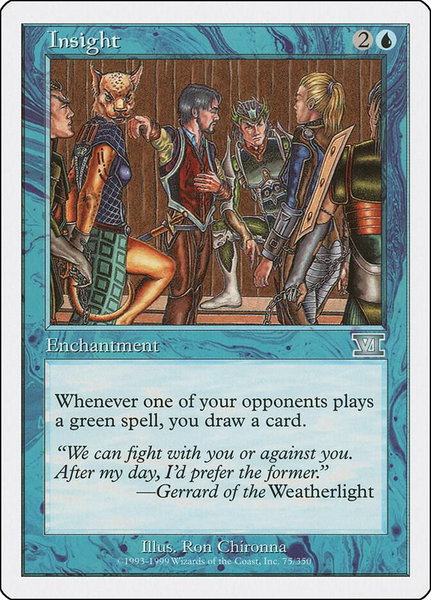 Insight trading card from Classic Sixth Edition Insight - Classic Sixth Edition Magic: The Gathering trading card
