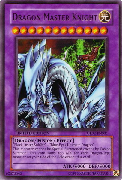 Dragon Master Knight trading card from Ultimate Edition 2 Dragon Master Knight - Ultimate Edition 2 YuGiOh trading card