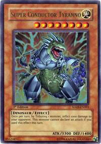 Super Conductor Tyranno - Structure Deck: Dinosaur's Rage (SD09) #SD09-EN001 - Ultra Rare YuGiOh Trading Card