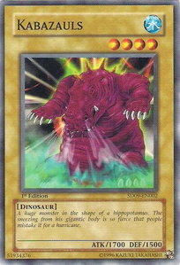 Kabazauls - Structure Deck: Dinosaur's Rage (SD09) #SD09-EN002 - Common / Short Print YuGiOh Trading Card