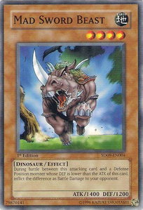 Mad Sword Beast - Structure Deck: Dinosaur's Rage (SD09) #SD09-EN004 - Common / Short Print YuGiOh Trading Card