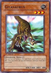 Gilasaurus trading card from Structure Deck: Dinosaur's Rage Gilasaurus - Structure Deck: Dinosaur's Rage YuGiOh trading card