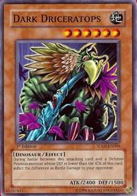 Dark Driceratops - Structure Deck: Dinosaur's Rage (SD09) #SD09-EN006 - Common / Short Print YuGiOh Trading Card