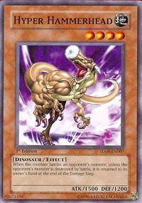 Hyper Hammerhead - Structure Deck: Dinosaur's Rage (SD09) #SD09-EN007 - Common / Short Print YuGiOh Trading Card