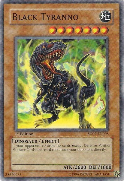 Black Tyranno trading card from Structure Deck: Dinosaur's Rage Black Tyranno - Structure Deck: Dinosaur's Rage YuGiOh trading card