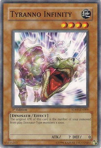 Tyranno Infinity - Structure Deck: Dinosaur's Rage (SD09) #SD09-EN009 - Common / Short Print YuGiOh Trading Card