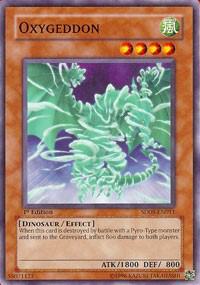 Oxygeddon trading card from Structure Deck: Dinosaur's Rage Oxygeddon - Structure Deck: Dinosaur's Rage YuGiOh trading card