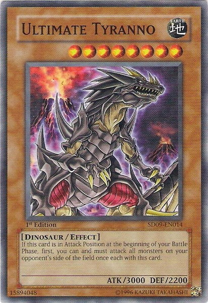 Ultimate Tyranno trading card from Structure Deck: Dinosaur's Rage Ultimate Tyranno - Structure Deck: Dinosaur's Rage YuGiOh trading card