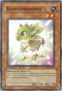 Babycerasaurus - Structure Deck: Dinosaur's Rage (SD09) #SD09-EN016 - Common / Short Print YuGiOh Trading Card