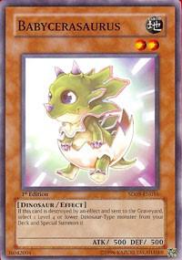 Babycerasaurus - Structure Deck: Dinosaur's Rage YuGiOh trading card