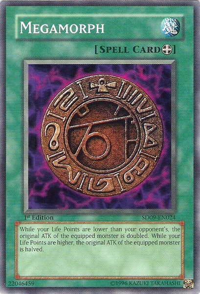 Megamorph trading card from Structure Deck: Dinosaur's Rage Megamorph - Structure Deck: Dinosaur's Rage YuGiOh trading card