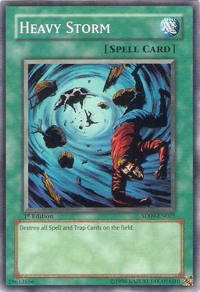 Heavy Storm trading card from Structure Deck: Dinosaur's Rage Heavy Storm - Structure Deck: Dinosaur's Rage YuGiOh trading card