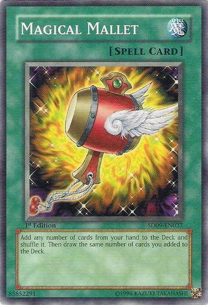 Magical Mallet trading card from Structure Deck: Dinosaur's Rage Magical Mallet - Structure Deck: Dinosaur's Rage YuGiOh trading card