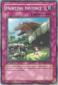 Hunting Instinct - Structure Deck: Dinosaur's Rage (SD09) #SD09-EN028 - Common / Short Print YuGiOh Trading Card