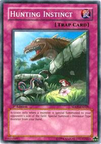 Hunting Instinct trading card from Structure Deck: Dinosaur's Rage Hunting Instinct - Structure Deck: Dinosaur's Rage YuGiOh trading card