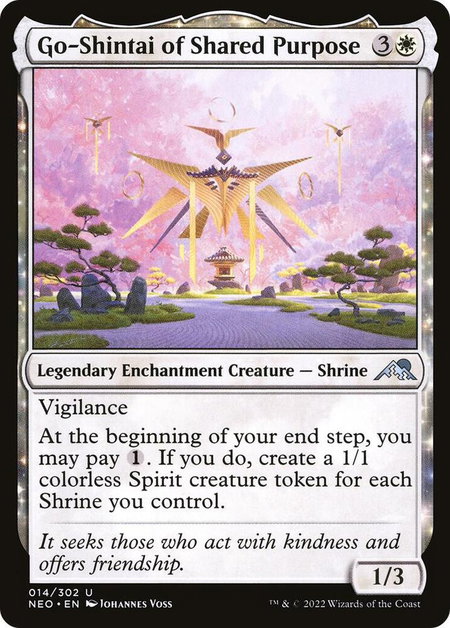 Go-Shintai of Shared Purpose - Kamigawa: Neon Dynasty Magic: The Gathering trading card