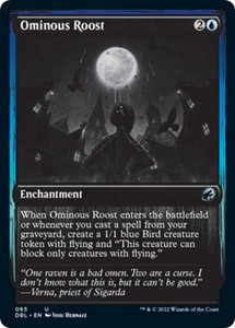 Ominous Roost - Innistrad: Double Feature (DBL) #65 - Uncommon Magic: The Gathering Trading Card