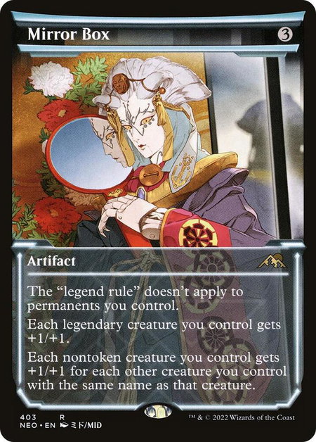Mirror Box (Showcase) - Kamigawa: Neon Dynasty Magic: The Gathering trading card